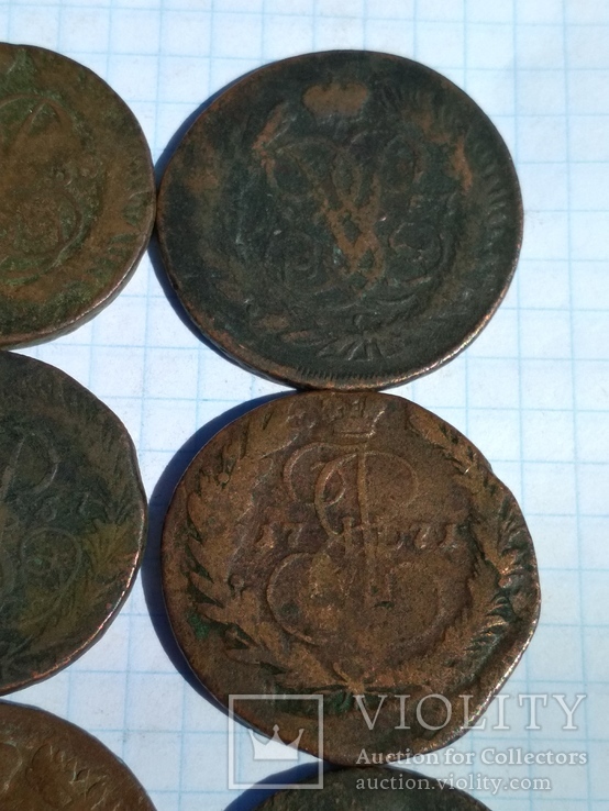 6 монет номиналом 2 копейки ( 1757, 1763, 1758, 1771 ), фото №4