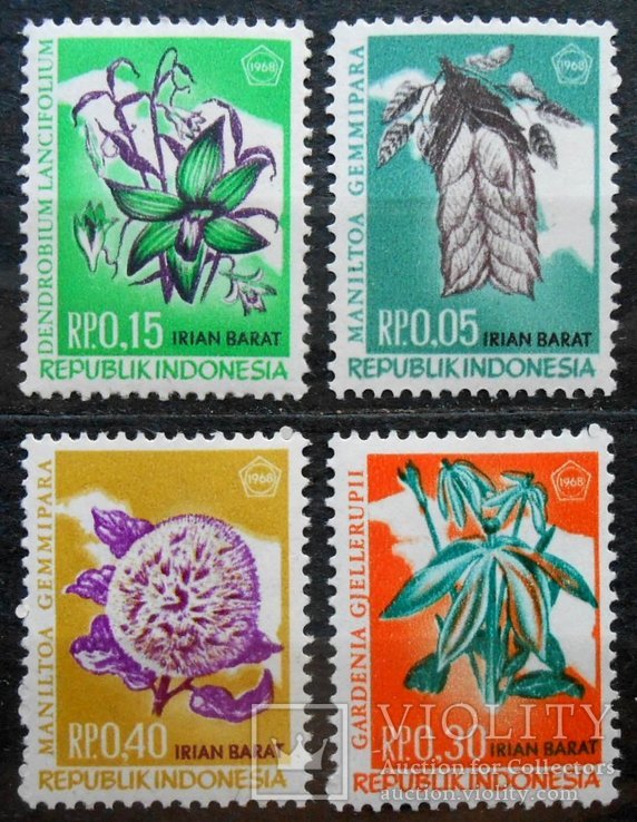 1968 г. Индонезия. Флора. (**), фото №2