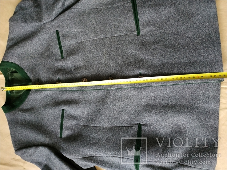 Традиционный Австрийский-Тирольский шерстяной пиджак р.56, фото №7