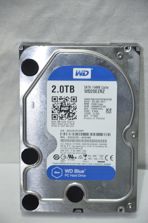 Жесткий диск Western Digital Blue 2TB WD20EZRZ 3.5 SATAII, фото №2
