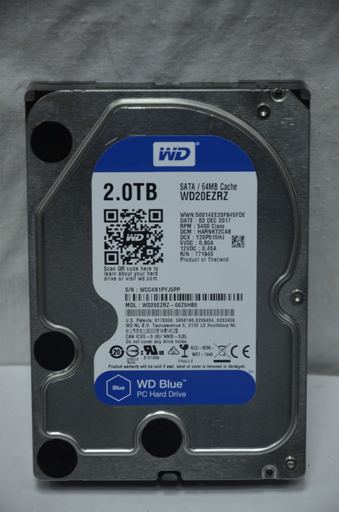 Жесткий диск Western Digital Blue 2TB WD20EZRZ 3.5 SATAII, фото №7