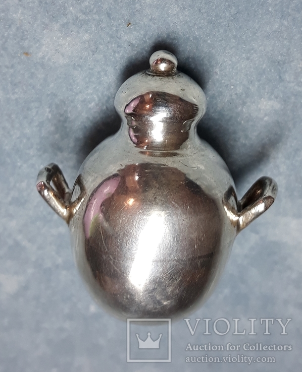 Серебряная миниатюра амфора, фото №12