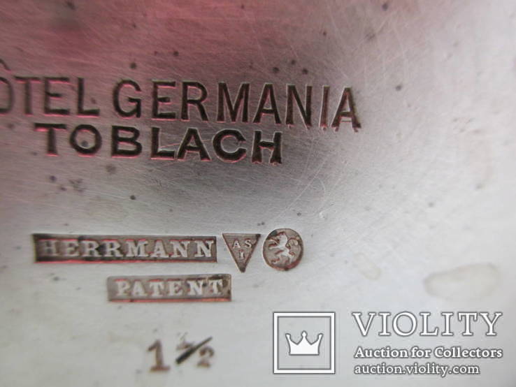 Кофейник Herrmann Patent. h-12 см. емкость- 225 гр. клейма, фото №7