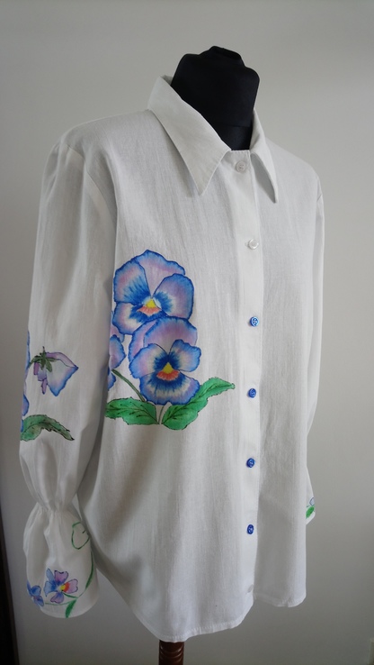 Рубашка женская в стиле батик, фото №2