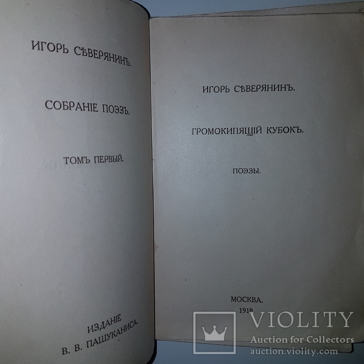 1918 Прижизненное собрание поэзии. Игорь Северянин., фото №8