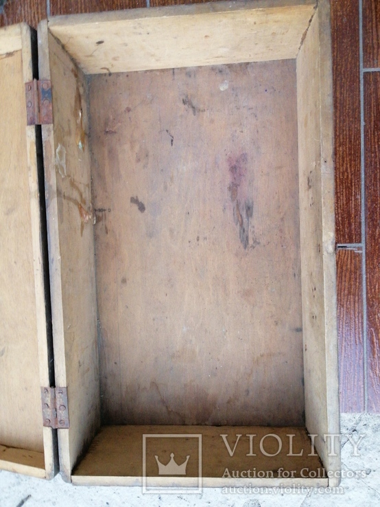 Чемодан деревянный старинный, фото №8