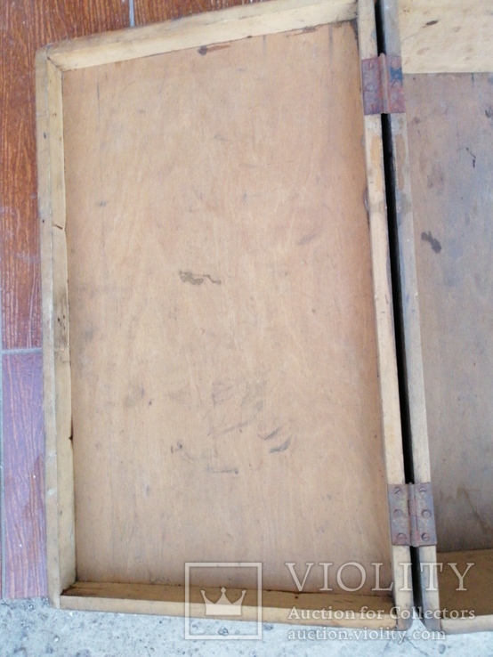 Чемодан деревянный старинный, фото №9