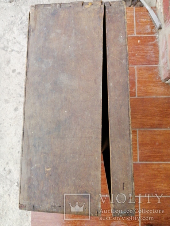 Чемодан деревянный старинный, фото №10