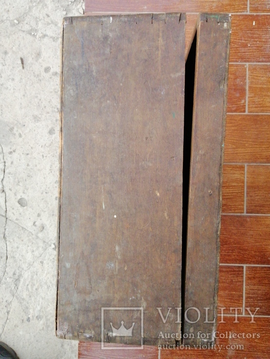 Чемодан деревянный старинный, фото №11