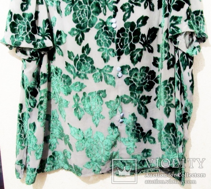 Блуза из панбархата послевоенной модницы, фото №5