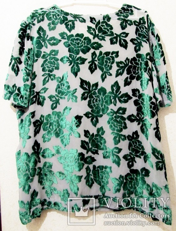 Блуза из панбархата послевоенной модницы, фото №8