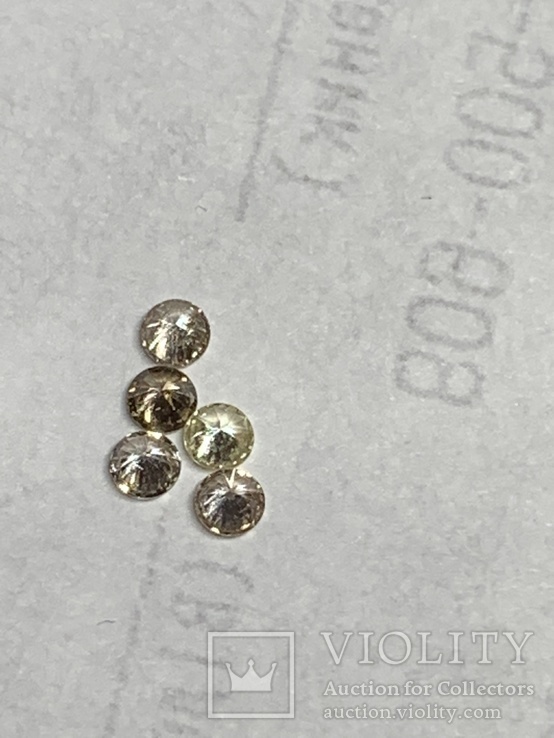 Природный бриллиант 2,05мм-5шт, фото №5