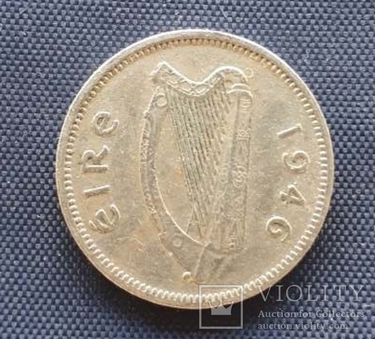 3 пенни Ирландия Заяц, 1950г., фото №3