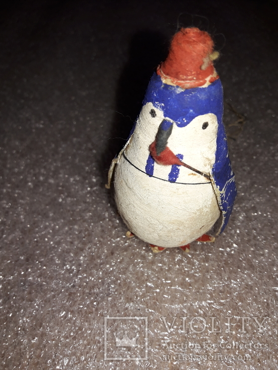 Елочный Пингвин папье маше СССР 30 - 40 г, фото №6