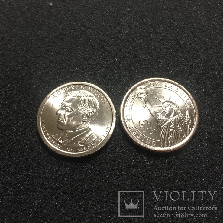 1 доллар США Президент 28-й Вудро Вильсон 2013