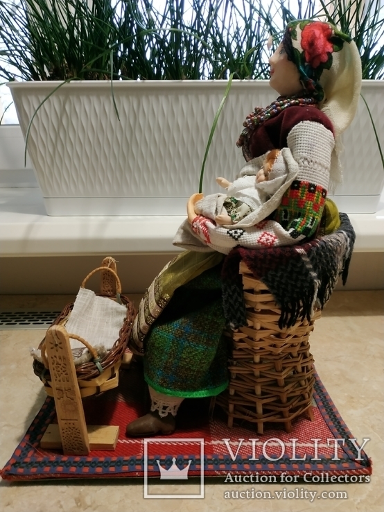 Интерьерно-коллекционная кукла ручной работы, фото №6