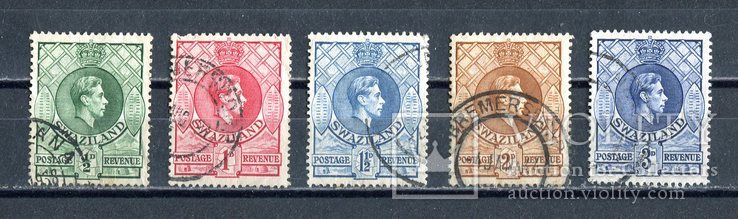 Британские колонии, Свазиленд, 1938-43 г. , Георг VI