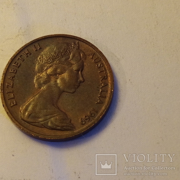 Австралия. 1 цент 1969, фото №2