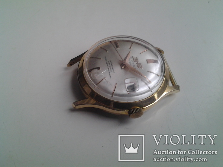 Часы швейцарские Tenor позолота, фото №3