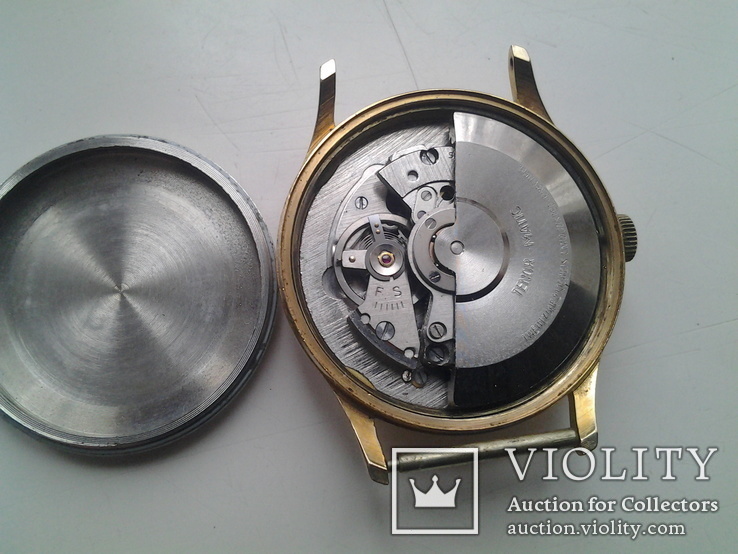 Часы швейцарские Tenor позолота, фото №7