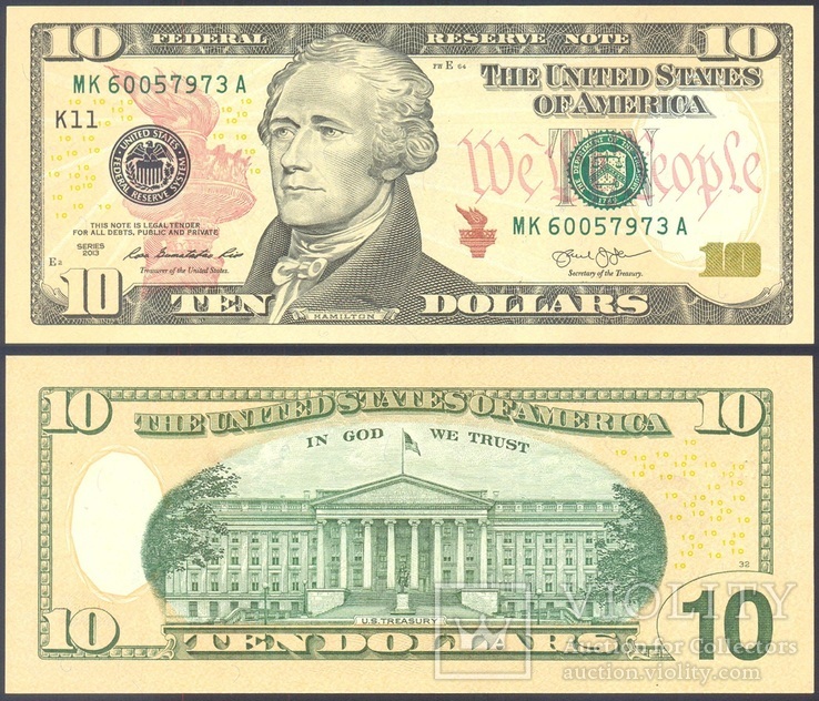 США - 10 $ долларов 2013 - Dallas (K11) - UNC, Пресс, фото №2
