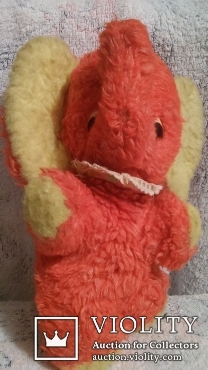 Мягкая игрушка: розовый слоник 25 см. времен ссср, фото №7