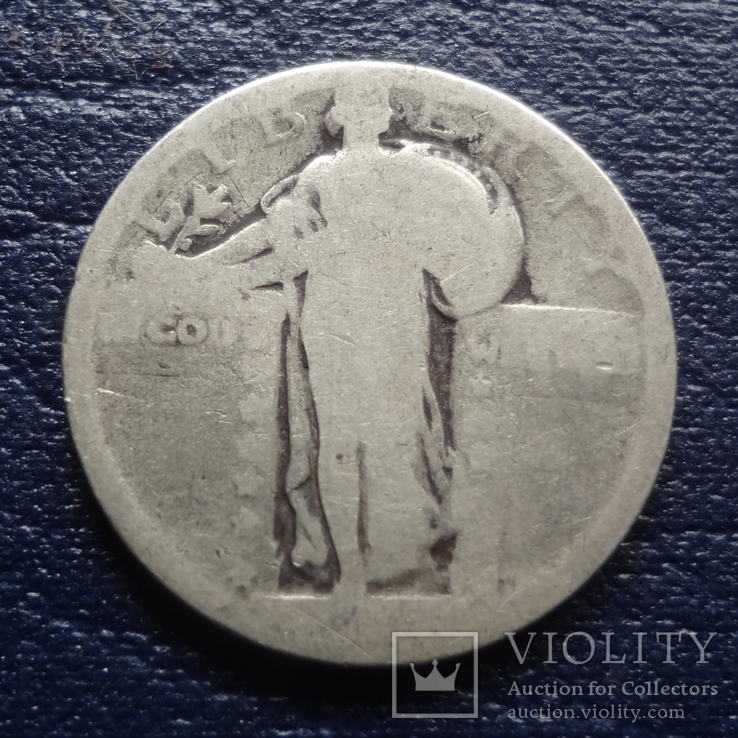 25 центов  США серебро     (U.5.6)~, фото №3