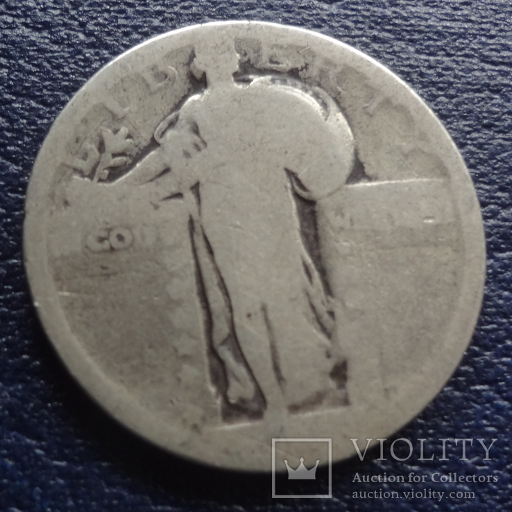 25 центов  США серебро     (U.5.6)~, фото №4