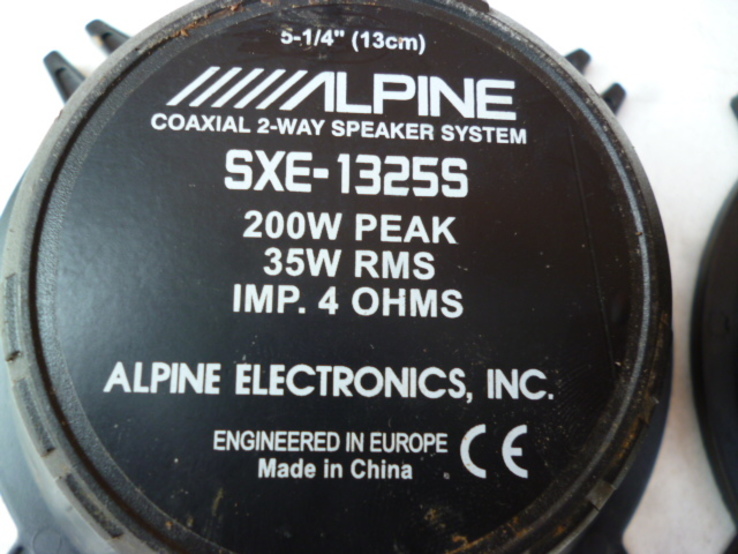 Динамік 2шт*13см ALPINE SXE -1325S 200W  з Німеччини, photo number 10