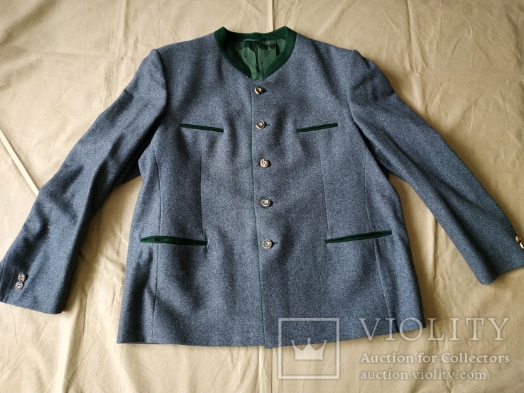 Традиционный Австрийский-Тирольский шерстяной пиджак р.56