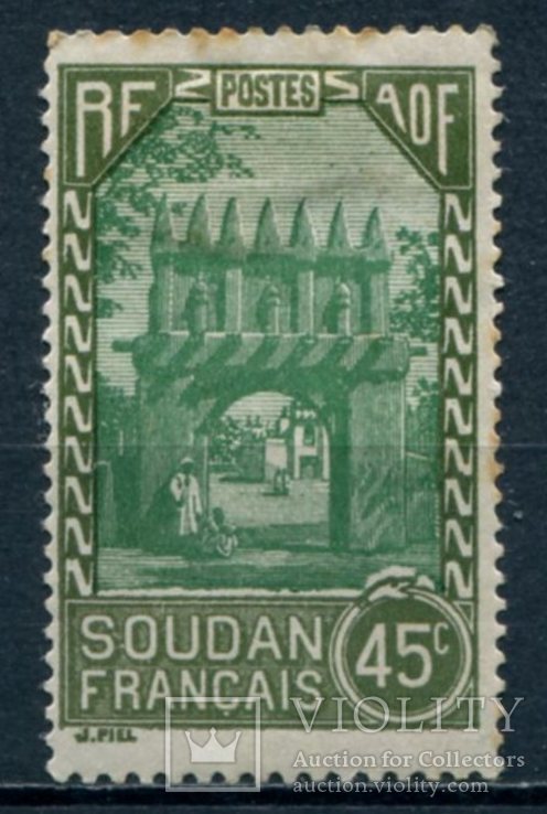1931 Французские колонии Судан Выход в резиденцию в Дженне 45с