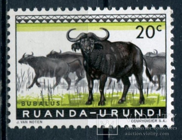 1959 Руанда Фауна 20с