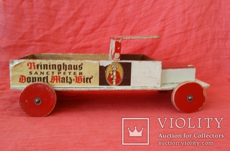 Реклама пива игрушка 1930-1945 г. Австрия Reininghaus sanct peter Doppel Malz Bier, фото №3