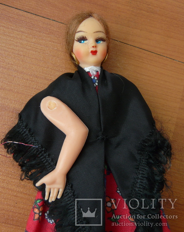 Лялька кукла в національному (дефект) 16.5см, фото №7