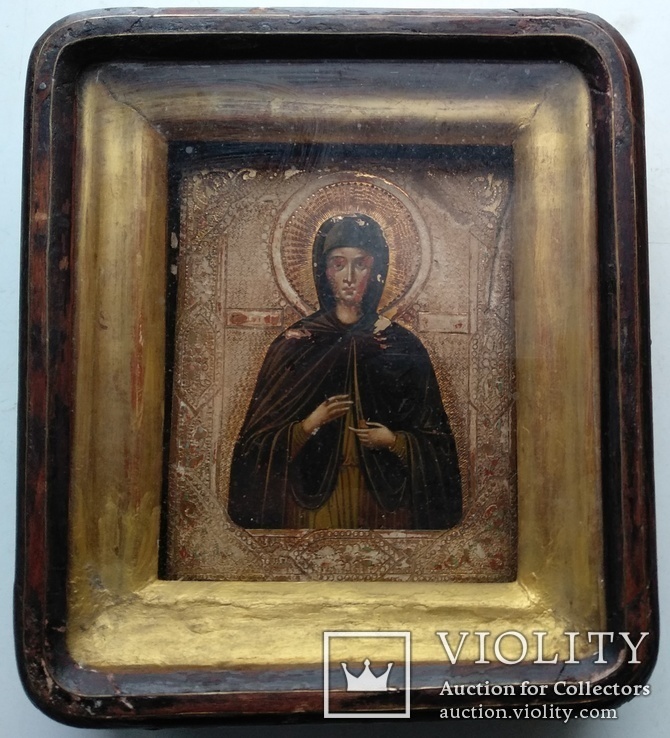  Икона   святой Ксении  в родном киоте