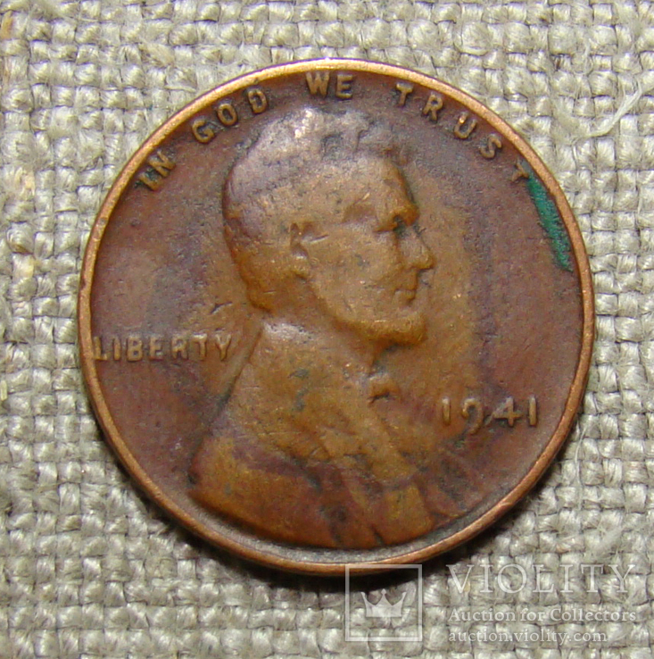 1 цент 1941 США, фото №3