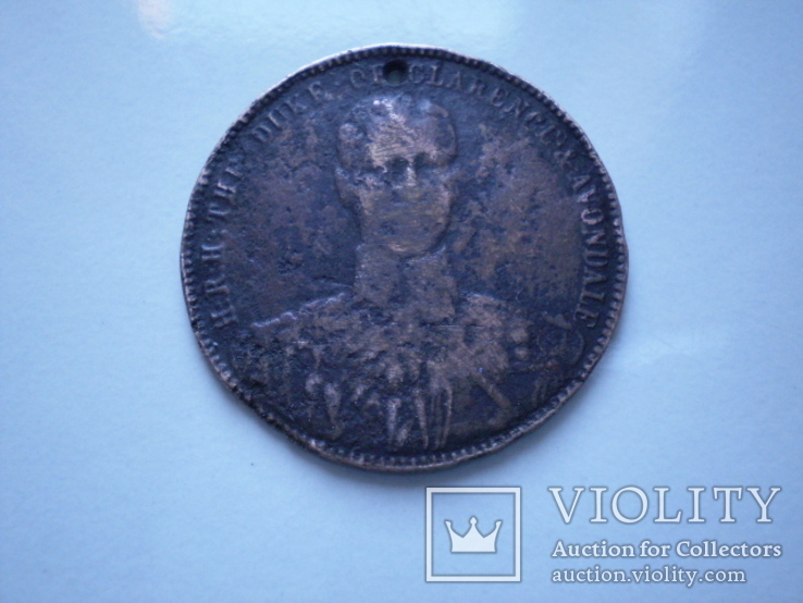 Медаль Велибританія Памяті герцога Кларенса 1892., фото №5