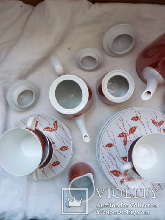 Чайно-кофейный сервиз на 6 персон FINE CHINA LICHTE ГДР 70-е годы, фото №7