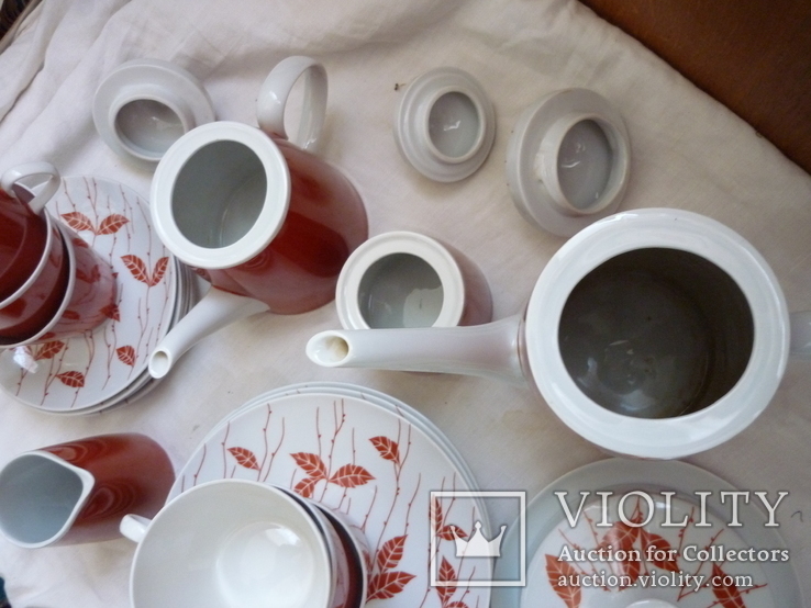 Чайно-кофейный сервиз на 6 персон FINE CHINA LICHTE ГДР 70-е годы, фото №8