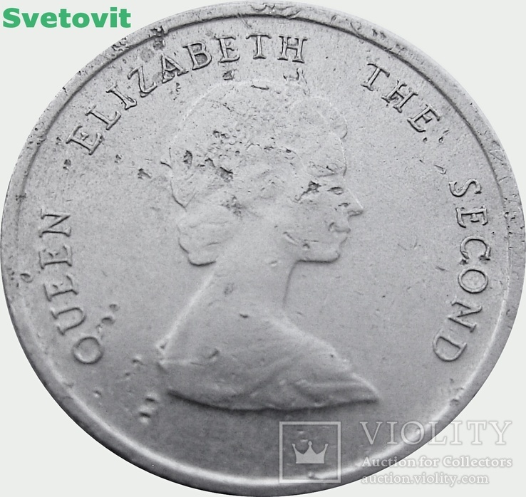 164.Восточные Карибы 10 центов, 1998 год, фото №3