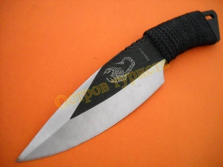 Нож метательный Scorpion 203 с ножнами, фото №7