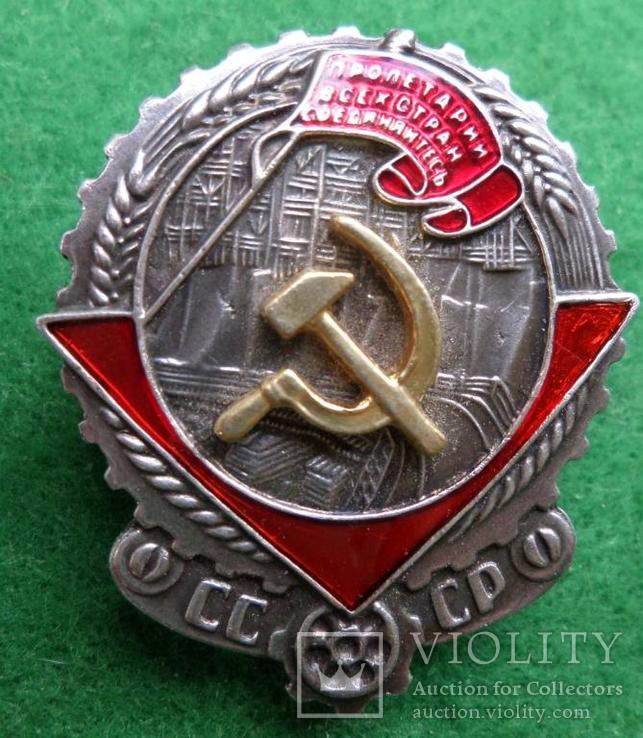 Орден Трудового Красного Знамени I типа, 1928—1936, копия, фото №2