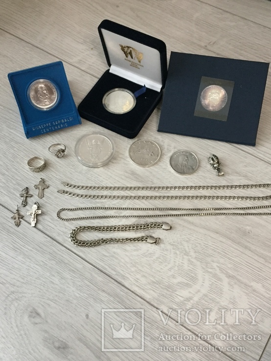 Монеты Украины, Италии, Канады,Швейцарии + лом серебра, фото №2