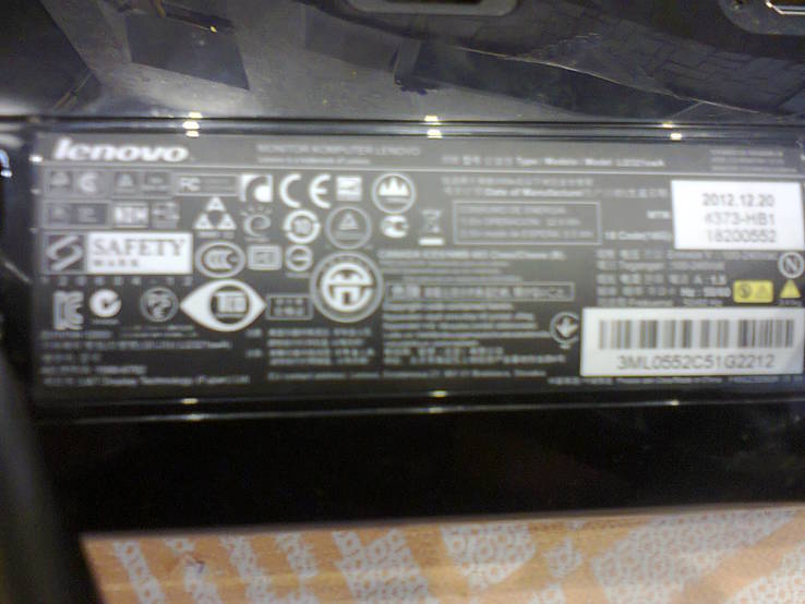 Монітор Lenovo LI2321swa, фото №5