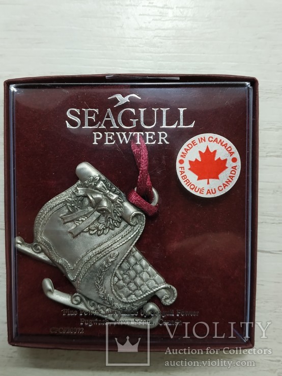 Сувенир - Викторианские сани. SEAGULL PEWTER. Канада., фото №2