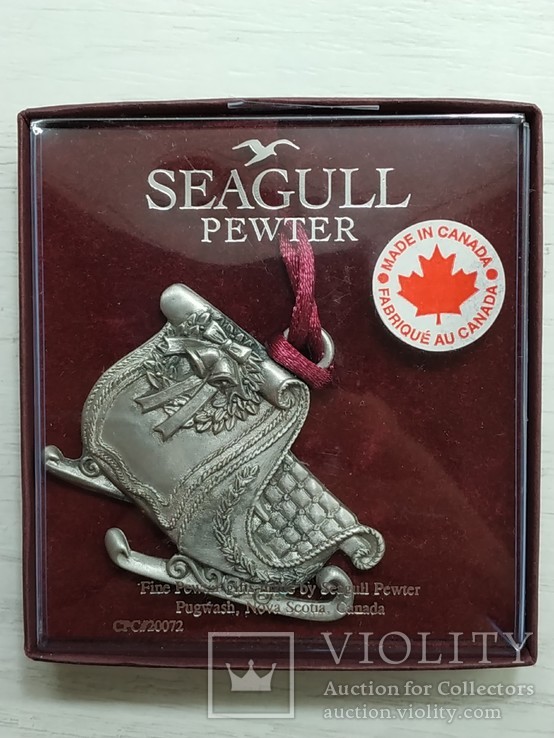 Сувенир - Викторианские сани. SEAGULL PEWTER. Канада., фото №12