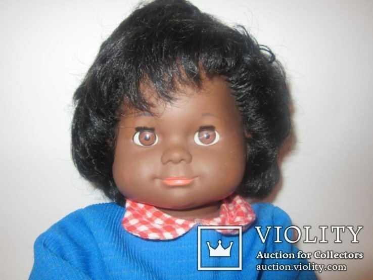 Кукла негритянка черепашка Schildkrot 40см ГДР, фото №3