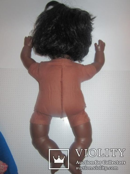 Кукла негритянка черепашка Schildkrot 40см ГДР, фото №6