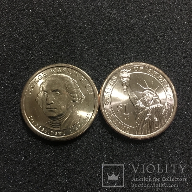 1 доллар США Президент 1-й Дж. Вашингтон