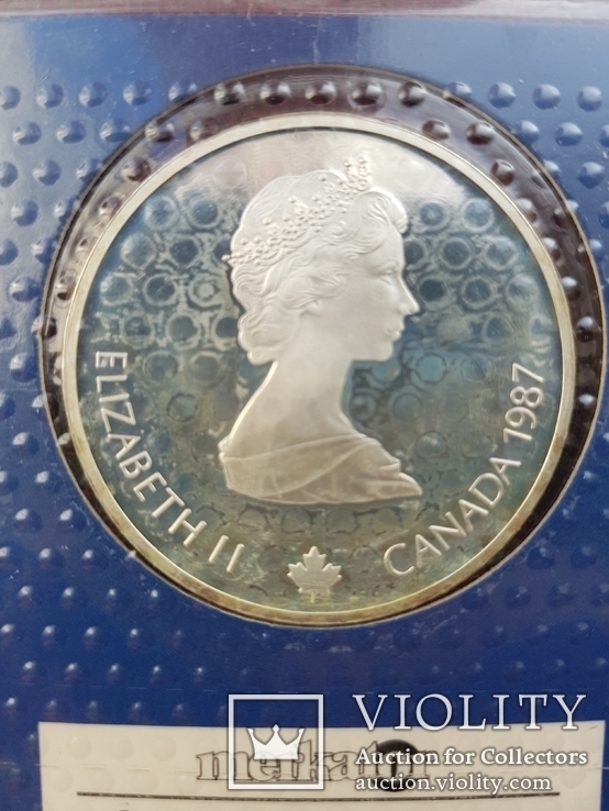 20 долларов Канада 1987год Серебро Олимпиада 31,1грамм в блистере, фото №7